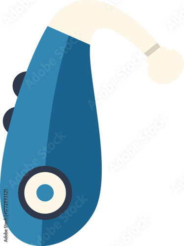 Modern hearing aid improving quality of life for hearing impaired individuals