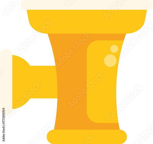 This vector icon of a meat grinder is perfect for projects related to cooking and food processing