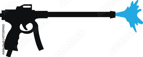 pressure washing gun vector icon