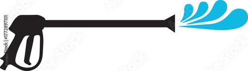 awesome pressure washing gun silhouette