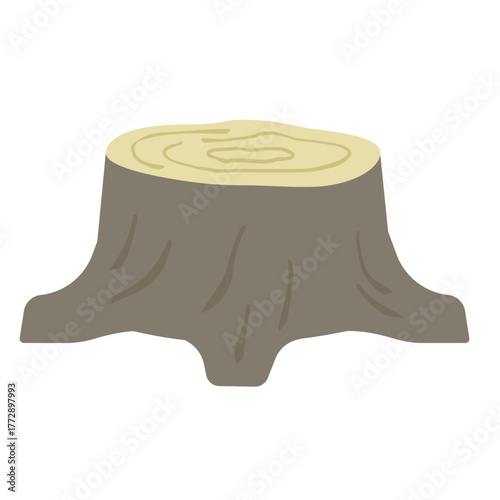 切り株のイラスト