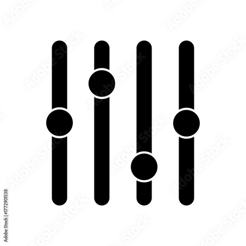 Filter icon outline editable stroke line drawing eps