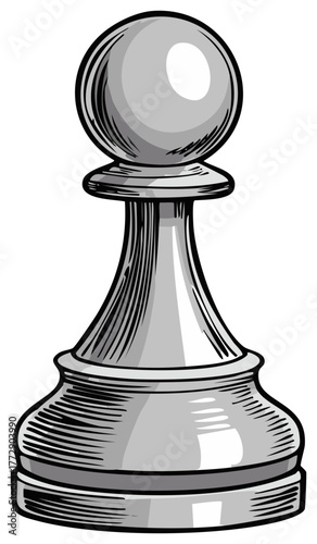 Chess Game Strategy Pawn Illustration Strategy Board Game Competitive Single Element