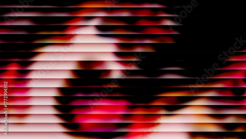 Abstract horizontal stripes gradient with vibrant red and pink hues dynamic blend