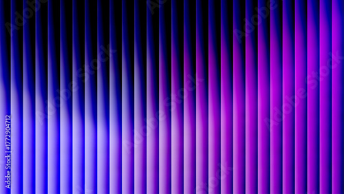 Vibrant vertical stripes gradient transitioning from deep blue to bright purple abstract background