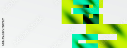 Abstract gradients dominate image. Green, yellow hues blend, creating dynamic visual effect. Minimalist composition, modern aesthetic.