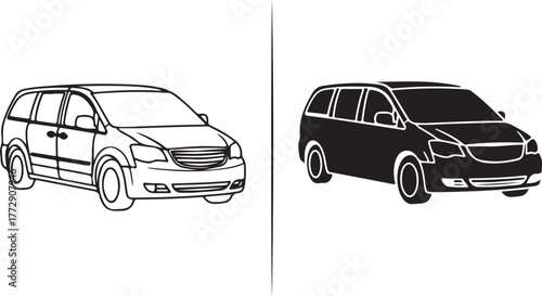 modern minivan vehicle 