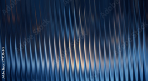 Abstract metal surface with wave pattern, creating a visual display of light and shadow