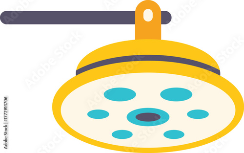 Surgical lamp illuminating operating room, ensuring optimal visibility during medical procedures