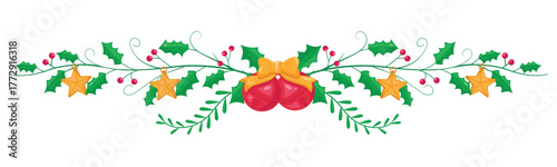 flower arrangement ornaments for Christmas greetings