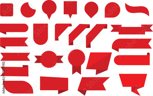 Starburst Sale Stickers and Price Tags Vector - Discount Ribbons Stock Illustration -price tag vector, discount label, sale ribbon,