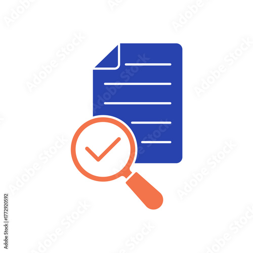 Inspection icon outline editable stroke line drawing eps