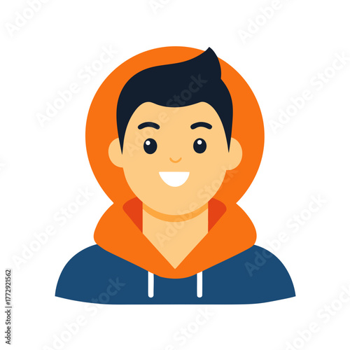 vector flat cartoon avatar of a startup founder 