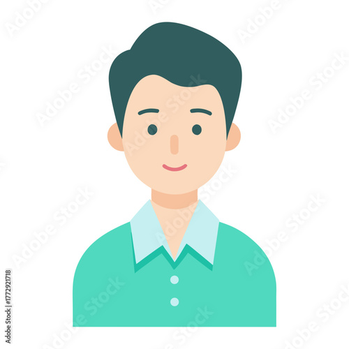 vector flat cartoon avatar of a startup founder 