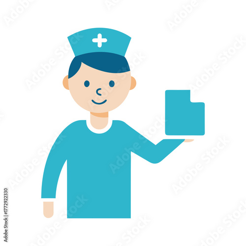 male nurse vector