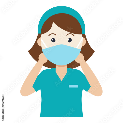 cute cartoon doctor  vector