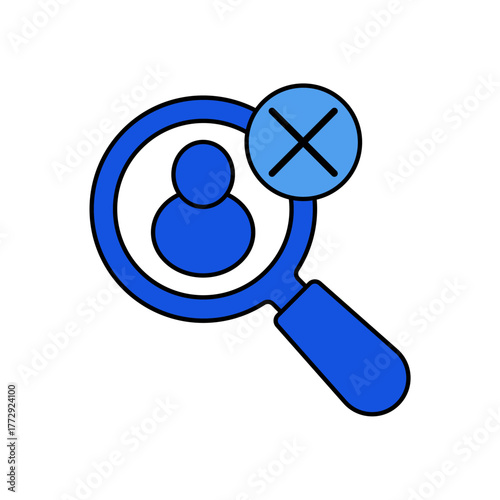 Missing icon outline editable stroke line drawing eps