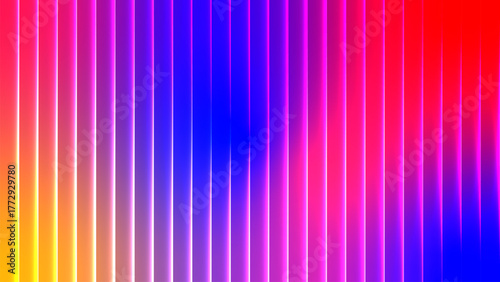 Wallpaper Mural Vibrant vertical stripes of rainbow colors creating a dynamic abstract background with a gradient effect Torontodigital.ca