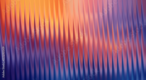 Tableau sur toile Abstract and Vibrant Lines of Color with a Gentle Gradient