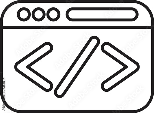 Browser window displaying programming code, symbolizing web development and software engineering