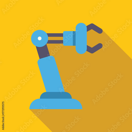 Modern robotic arm manipulating objects, symbolizing automation and advanced technology in industrial processes