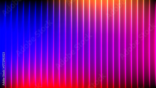 Wallpaper Mural Vibrant vertical stripes of color transition from orange and pink to deep blue and purple with subtle white lines Torontodigital.ca