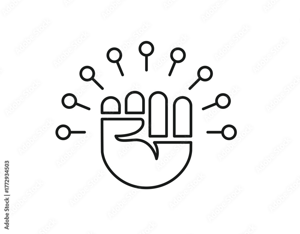 Obraz premium Autonomy logo icon editable