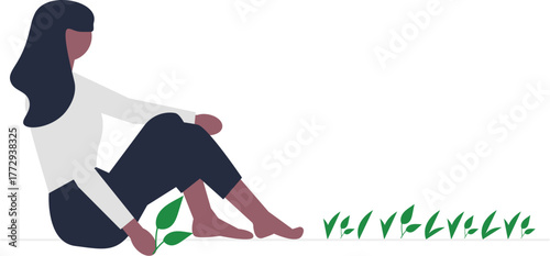 Abstract geometric illustration with vibrant color transitions and clean lines suitable for modern design projects