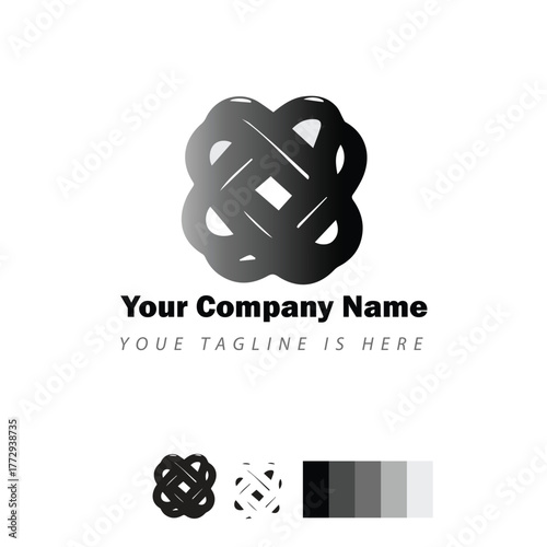 Plastic company unique logo design