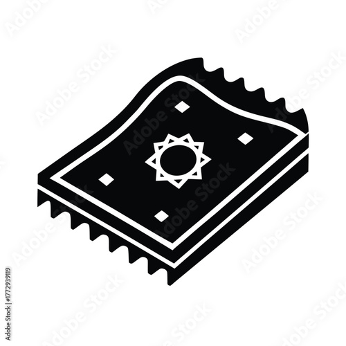 Desert Arab Carpet Vector Illustration