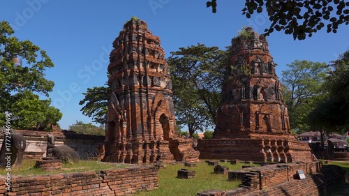 Thailand Religious Ancient Temples Ayutthaya 