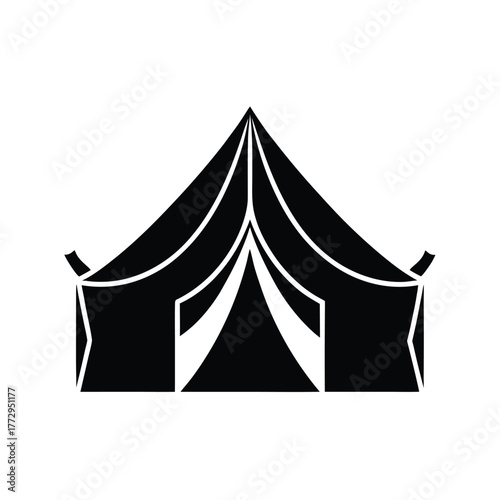 Desert Tent Tabernacle Icon Illustration