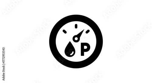 Oil pressure warning light symbol in a car dashboard