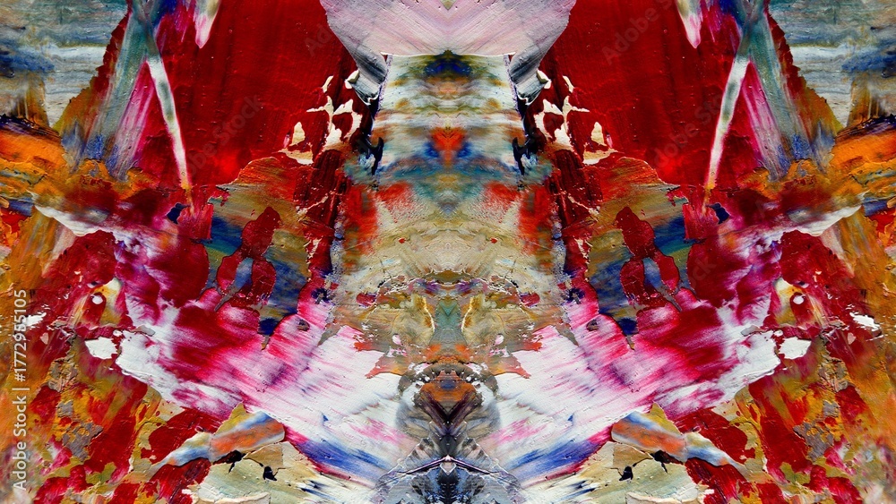 Fototapeta premium Abstract art background . Hand painting artwork on canvas .