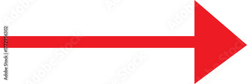 red arrow isolated on white