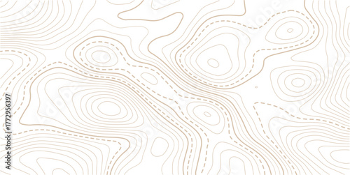 Abstract topo contour map on white background,Modern design with White background with topographic wavy pattern design.paper texture Imitation of a geographical map shades.