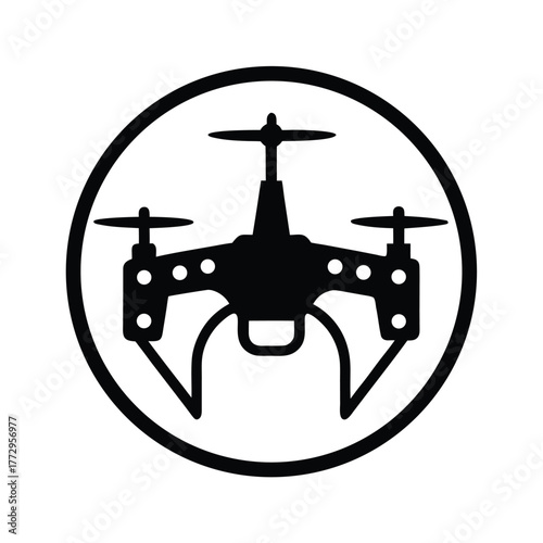 Drone Aerial View Technology Icon