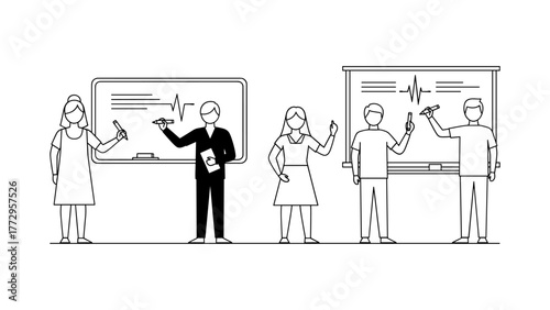 Medical team collaborating on patient care