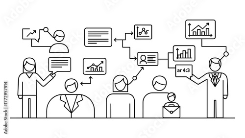 Business team working together