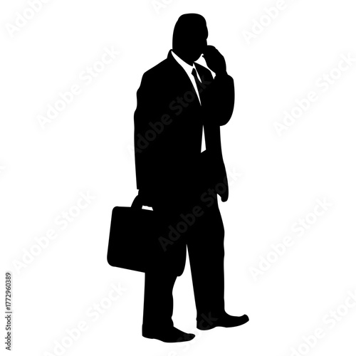 Businessman on phone call