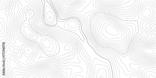 Background of the topographic map. Topographic lines texture. Topographic lines, contour background. topo map texture . Abstract white pattern topography vector background. 