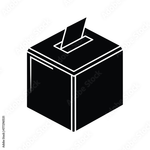 Election Box Voting Symbol Icon Vector