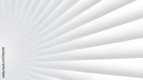 Modern minimal abstract background featuring layered white and grey paper elements with gentle light reflections. Ideal for presentation templates, business and corporate designs