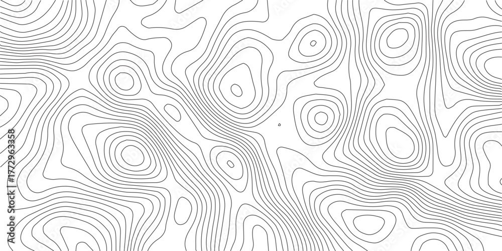Fototapeta premium Seamless Light topographic topo contour map background, vector illustratio.Modern design with White background with topographic wavy pattern design.paper texture Imitation of a geographical map shades
