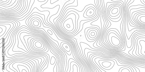 Seamless Light topographic topo contour map background, vector illustratio.Modern design with White background with topographic wavy pattern design.paper texture Imitation of a geographical map shades