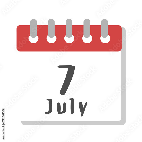 7月　カレンダー　イラスト