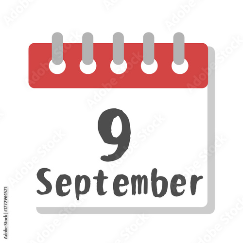 9月　カレンダー　イラスト