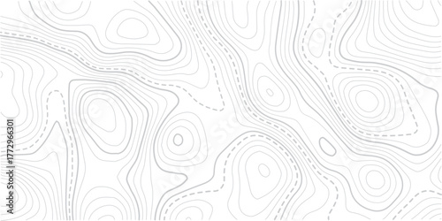 Seamless Light topographic topo contour map background, vector illustratio.Modern design with White background with topographic wavy pattern design.paper texture Imitation of a geographical map shades
