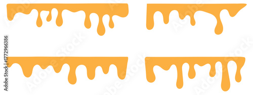 Melted cheese background with cheese drip liquid icon vector. honey drips and flowing caramel sauce symbol. vector illustration.