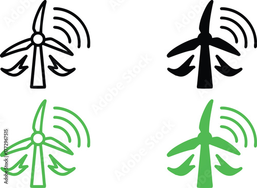 Vector icon set of green leaves, including tropical palm, bamboo, and tree branch silhouettes, perfect for a nature or summer design illustration